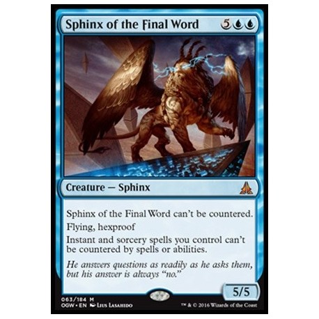 Sphinx of the Final Word